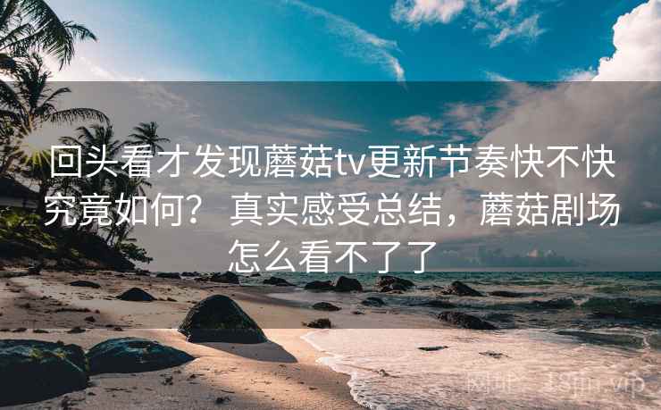 回头看才发现蘑菇tv更新节奏快不快究竟如何？ 真实感受总结，蘑菇剧场怎么看不了了