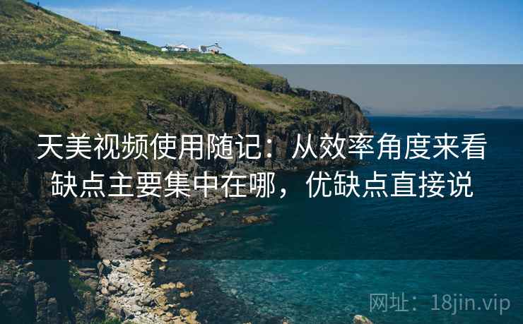天美视频使用随记：从效率角度来看缺点主要集中在哪，优缺点直接说